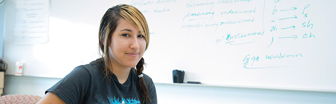 Student at Leech Lake Tribal College.